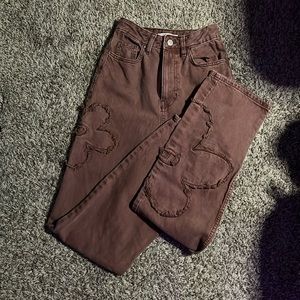 Flower PacSun high rise jeans